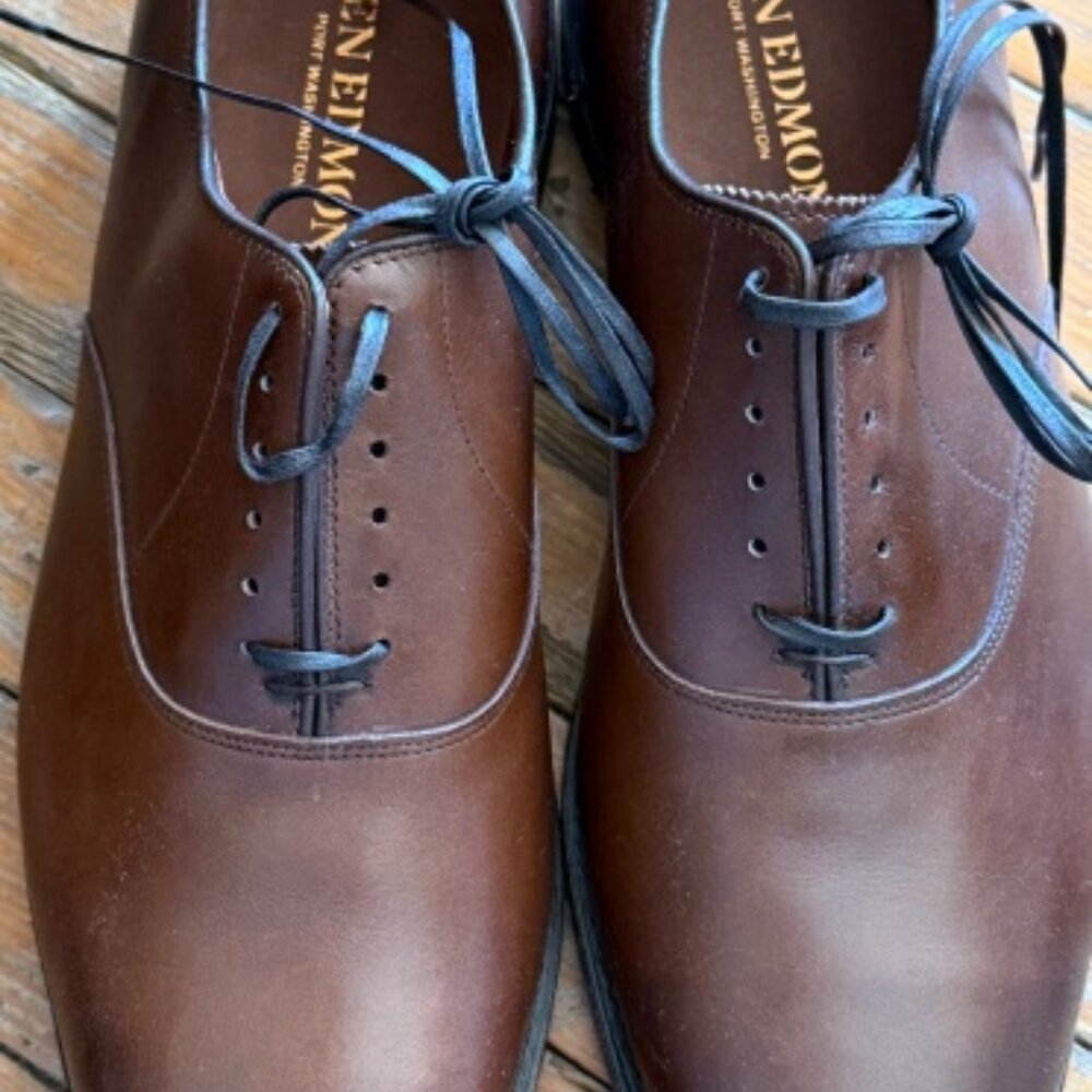 Brand New Allen Edmonds Carlyle 10.5 D medium width coffee new in box